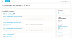 Desktop Screenshot of moodle.eso-cl.cz