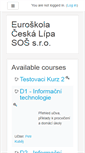 Mobile Screenshot of moodle.eso-cl.cz